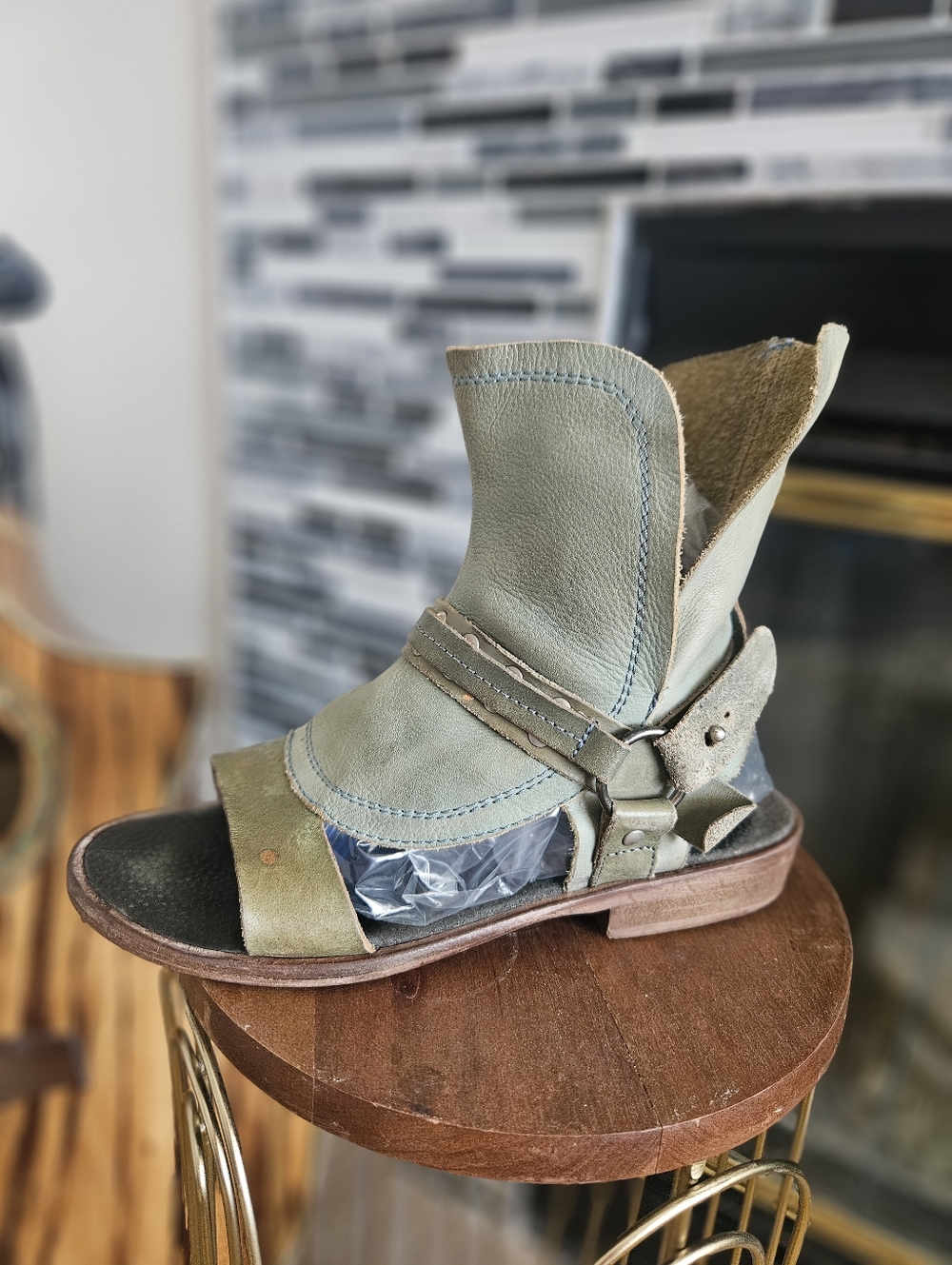Free People Leather Boot Sandals